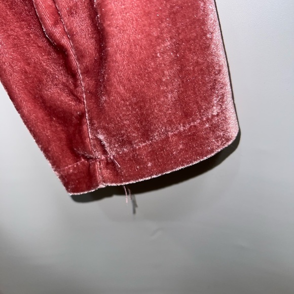 Women's Velvet Open Front Cardigan Sweater - Pink - Picture 8 of 13